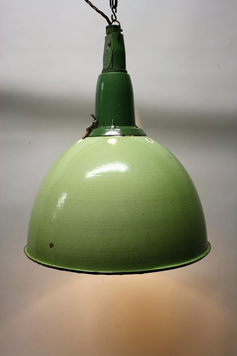 Vintage Industrial Pendant Lights, 1960s For Sale at 1stDibs