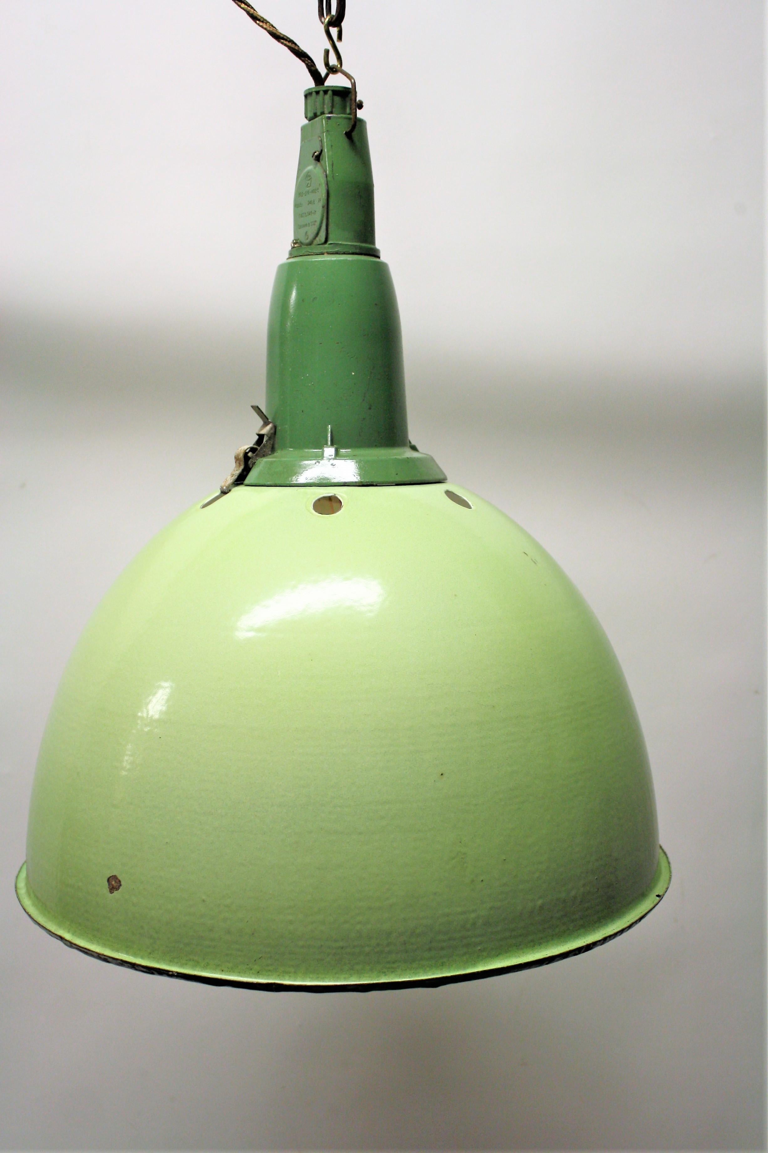 Cast Vintage Industrial Pendant Lights, 1960s