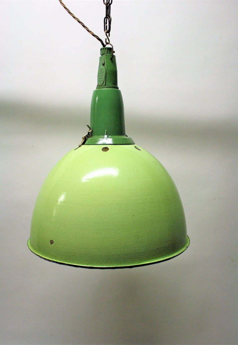 Vintage Industrial Pendant Lights, 1960s For Sale at 1stDibs