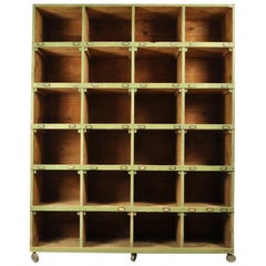 Vintage Industrial Pigeon Hole Storage