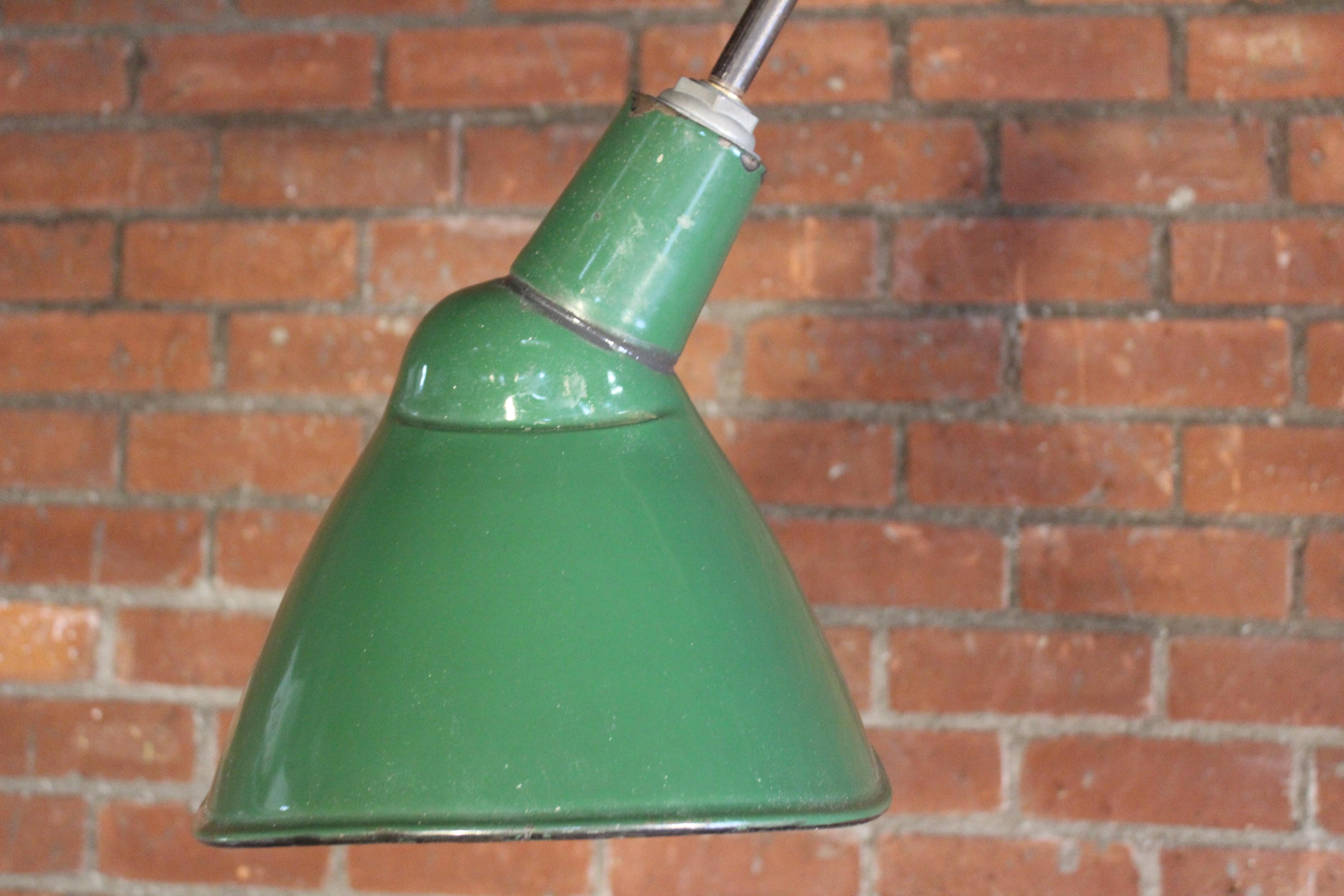 Vintage Industrial Pivoting Metal Floor Lamp For Sale 3