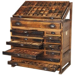 Industrieller Druckereischrank von Wilhelm Köhler, 1907