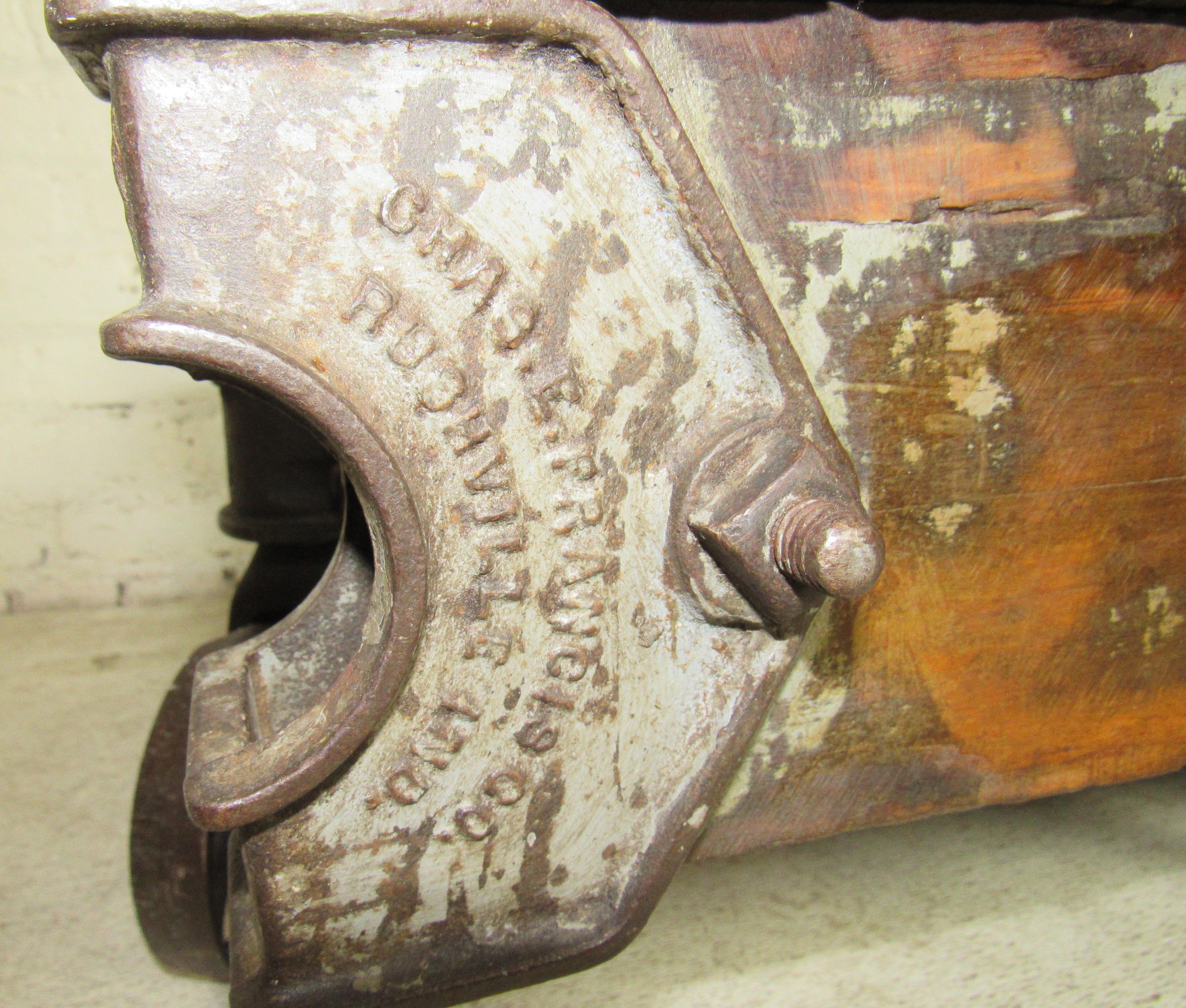 Vintage Industrial Railroad Cart Coffee Table 6