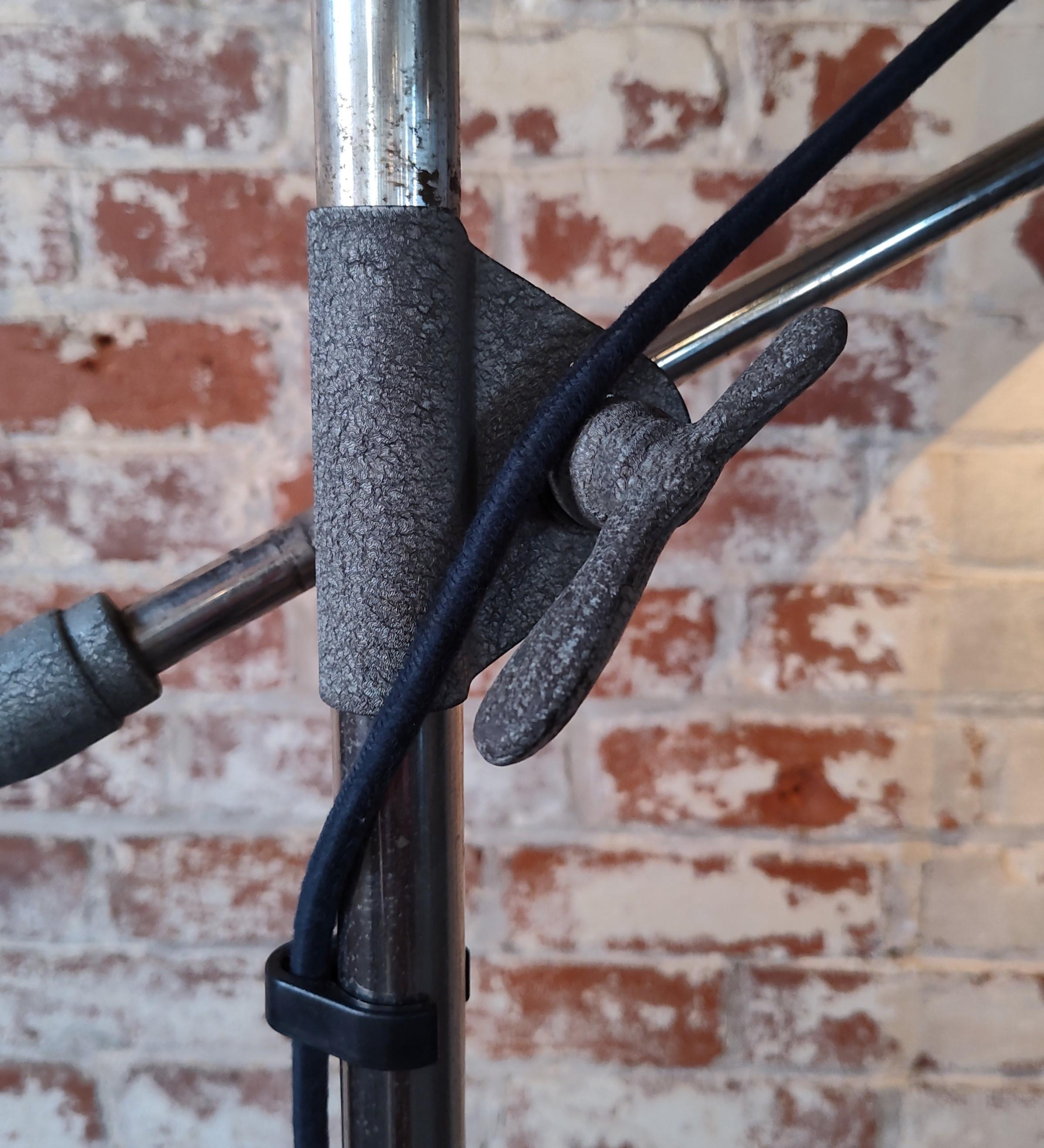 Vintage Industrial Rolling Medical Floor Lamp For Sale 4