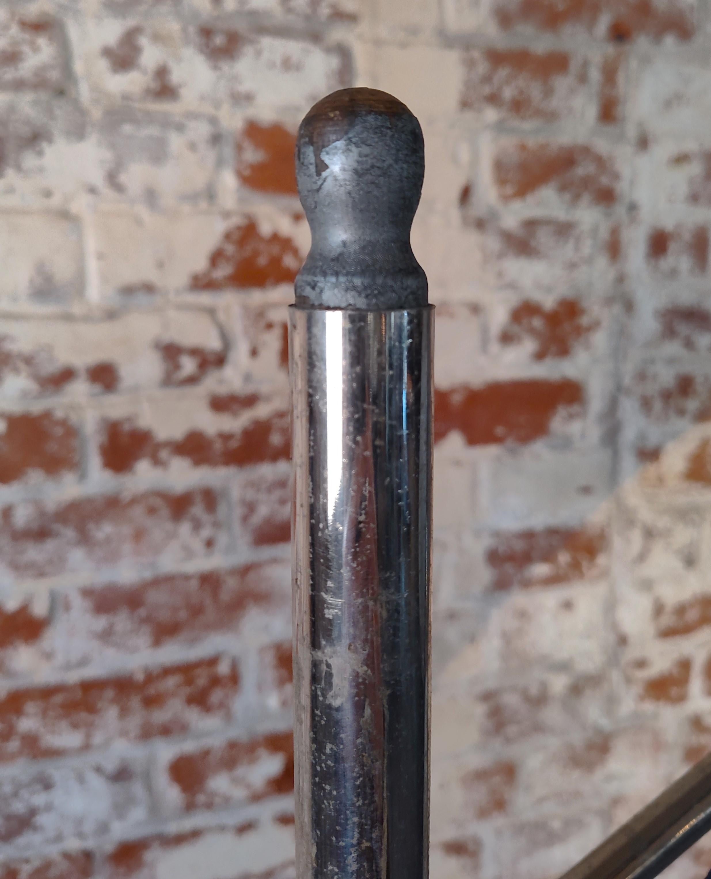 Vintage Industrial Rolling Medical Floor Lamp For Sale 6