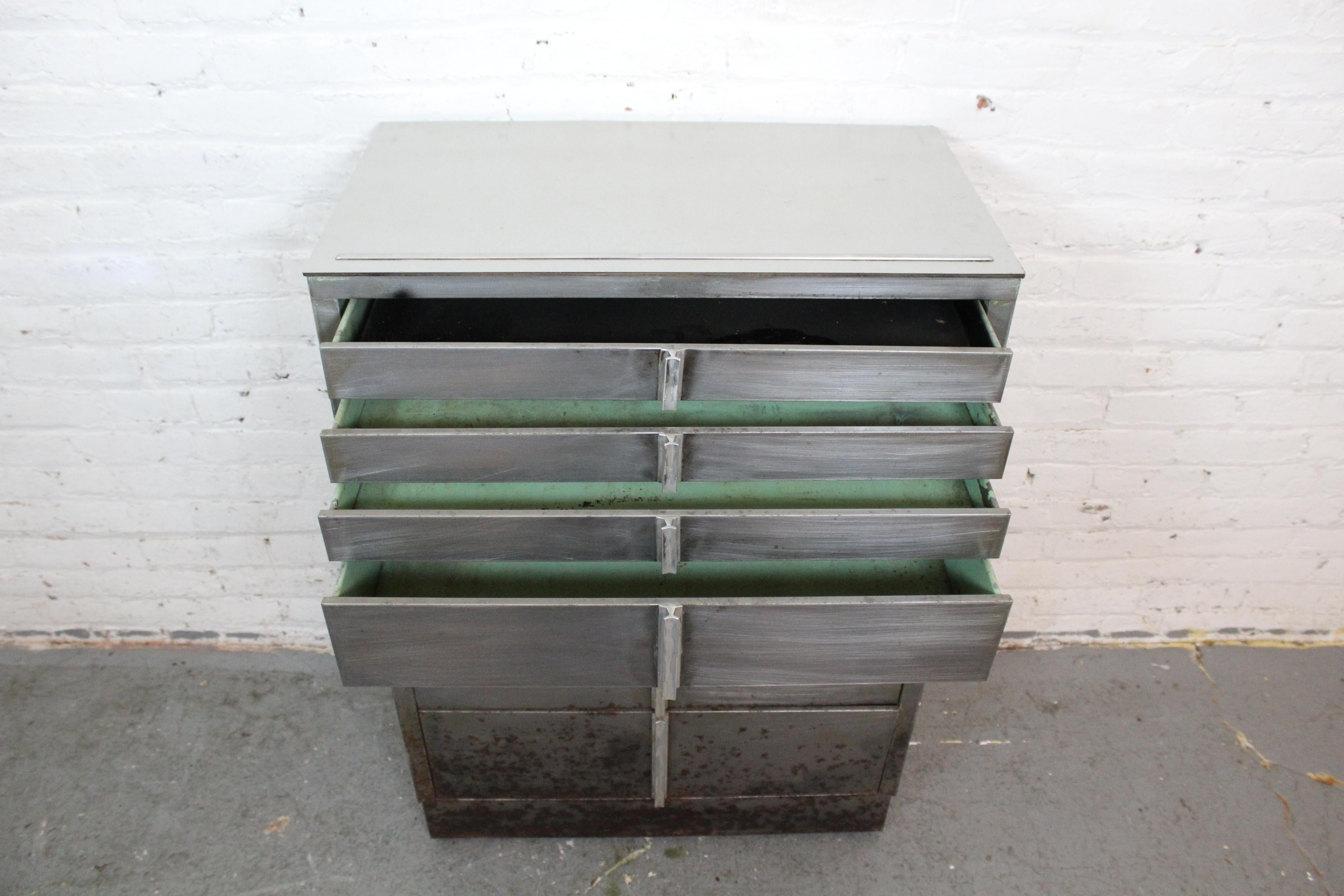 Vintage Industrial Rolling Surgical Chest by Hamilton MFG. 6