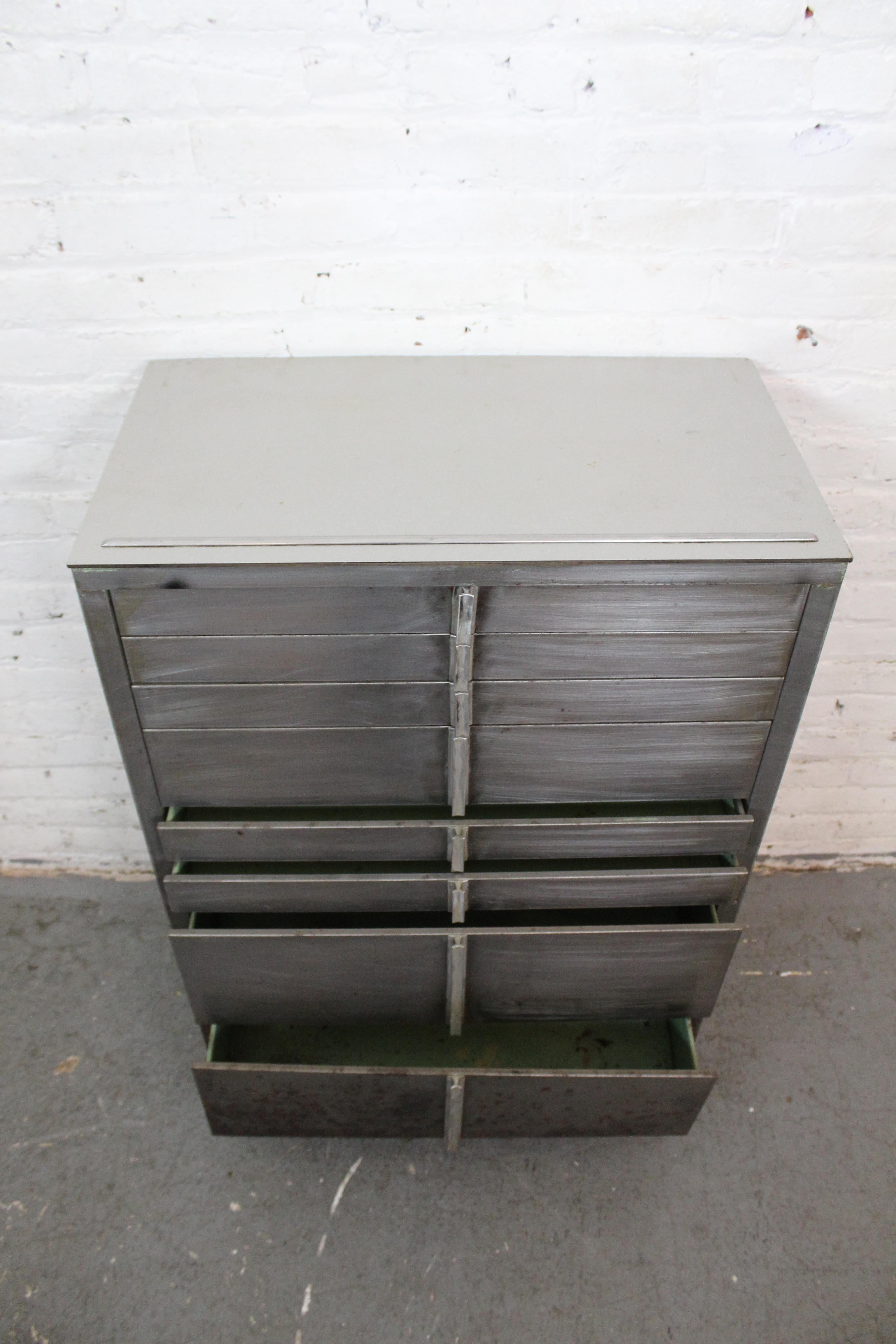 Vintage Industrial Rolling Surgical Chest by Hamilton MFG. 7