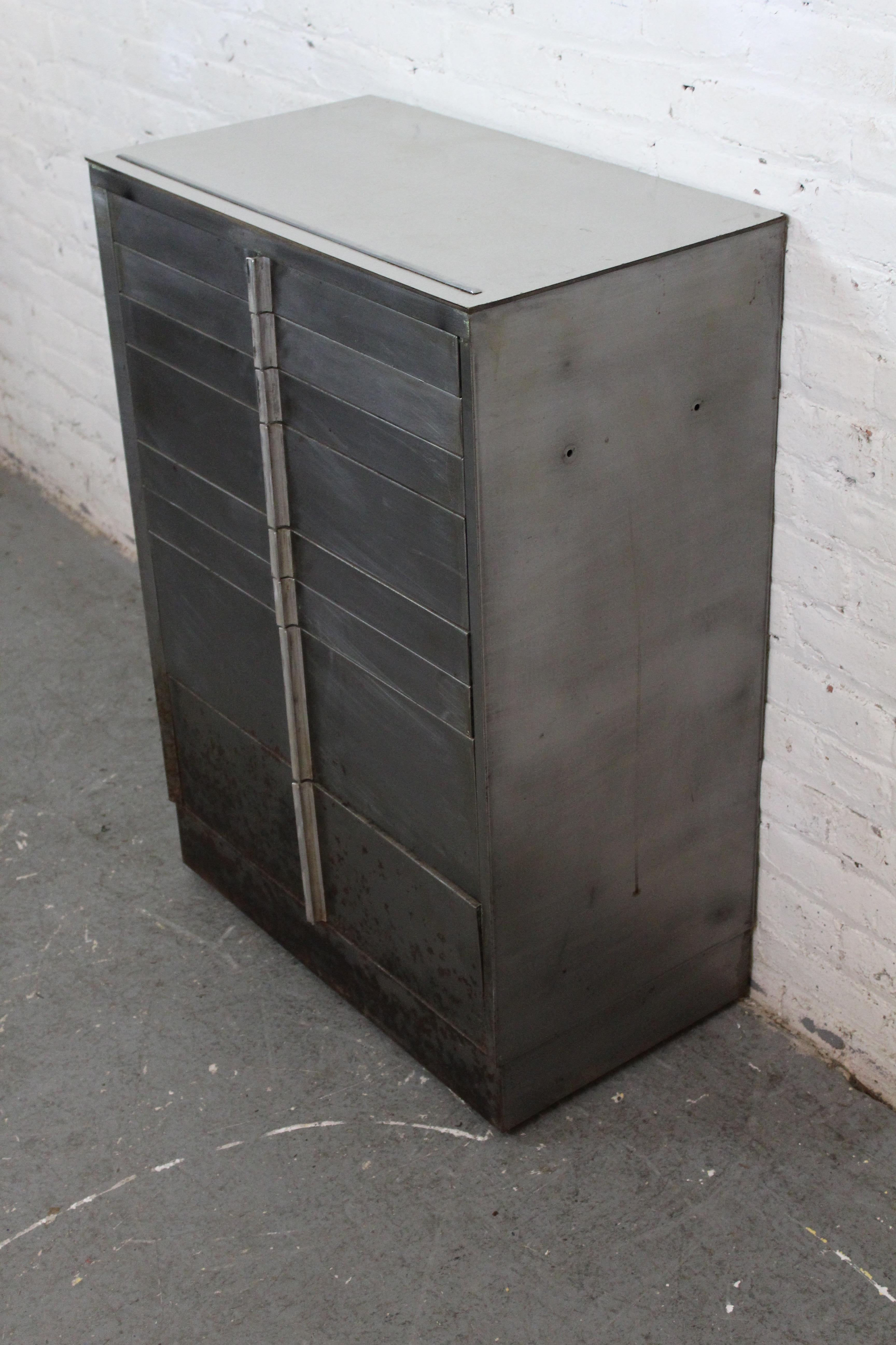 American Vintage Industrial Rolling Surgical Chest by Hamilton MFG.