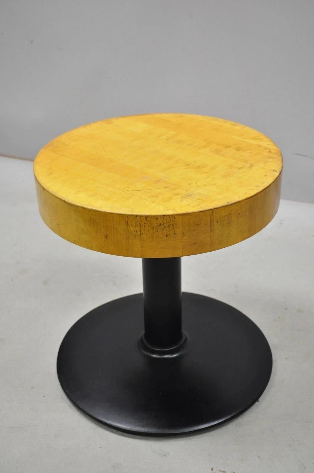 Vintage Industrial Runde Butcher Block Wood 18