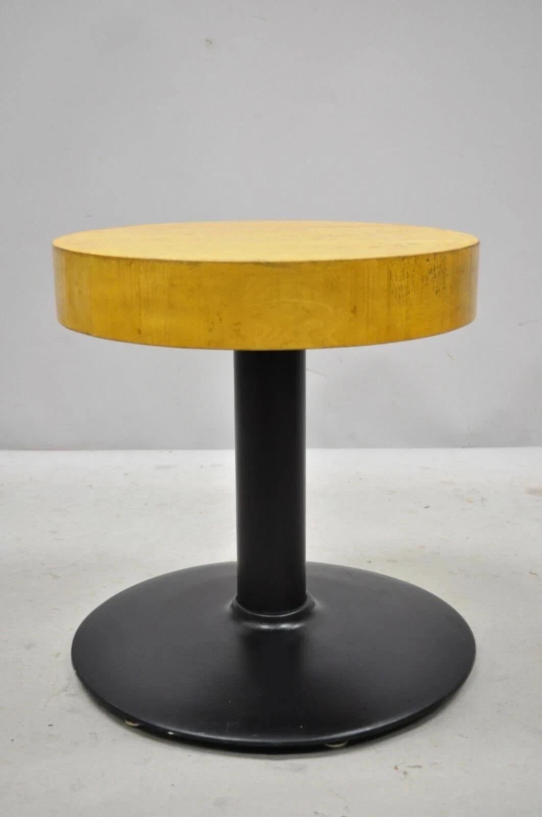 Vintage Industrial Runde Butcher Block Wood 18