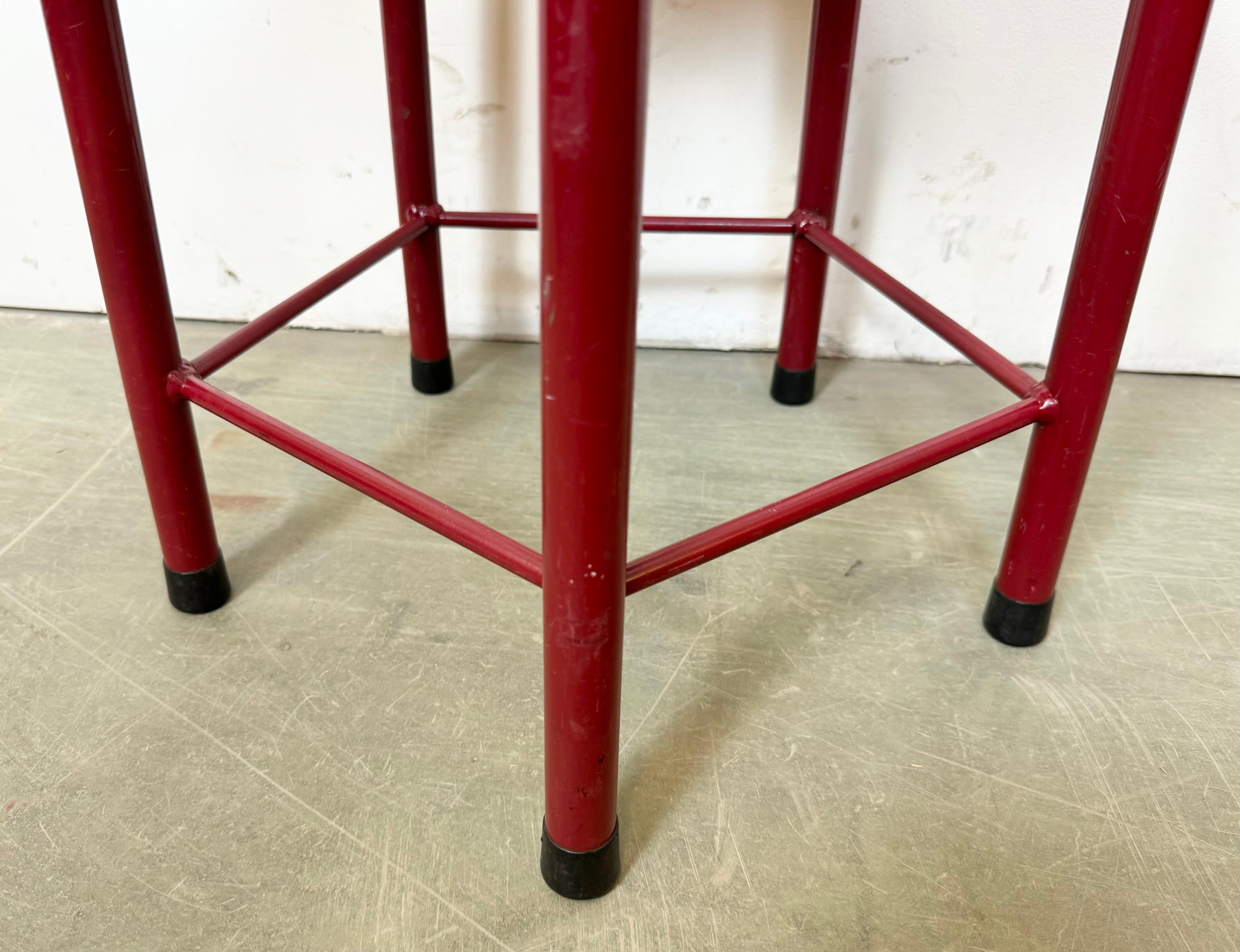 Olandese Sgabello industriale vintage per la scuola, anni '70 in vendita