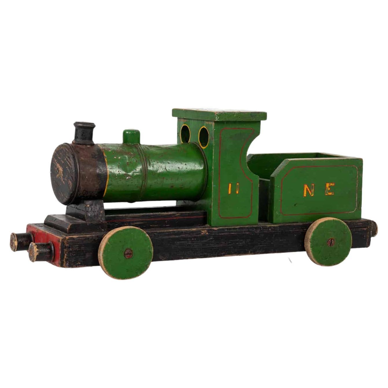 Vintage Industrial Scratch Built Railway Toy Steam Train Model. C.1940 For Sale