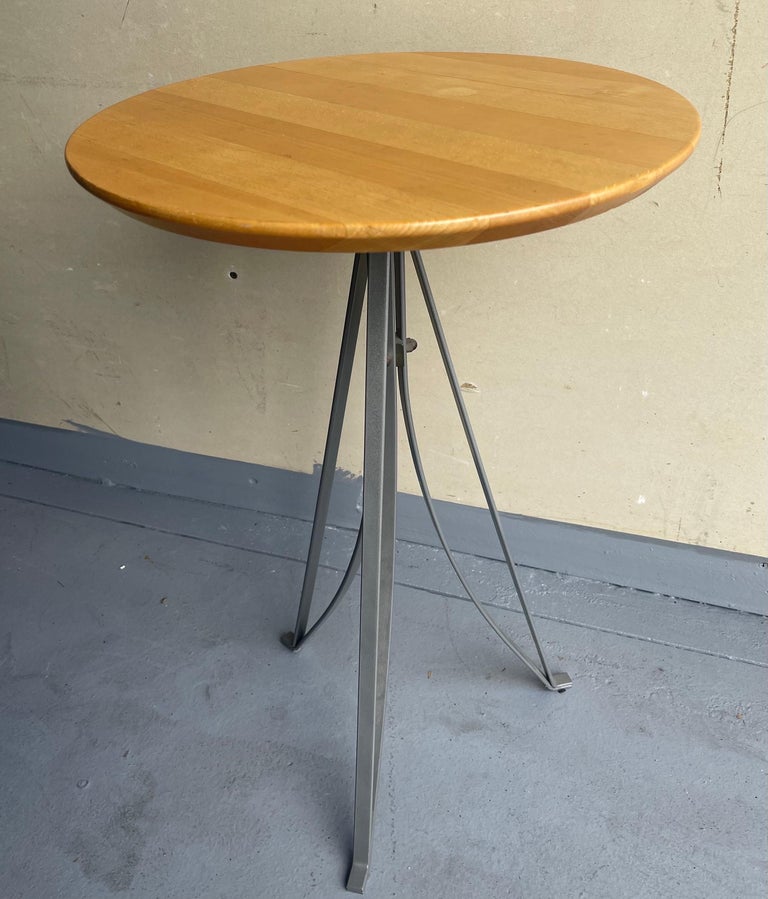 Vintage Industrial Side Table For Sale at 1stDibs