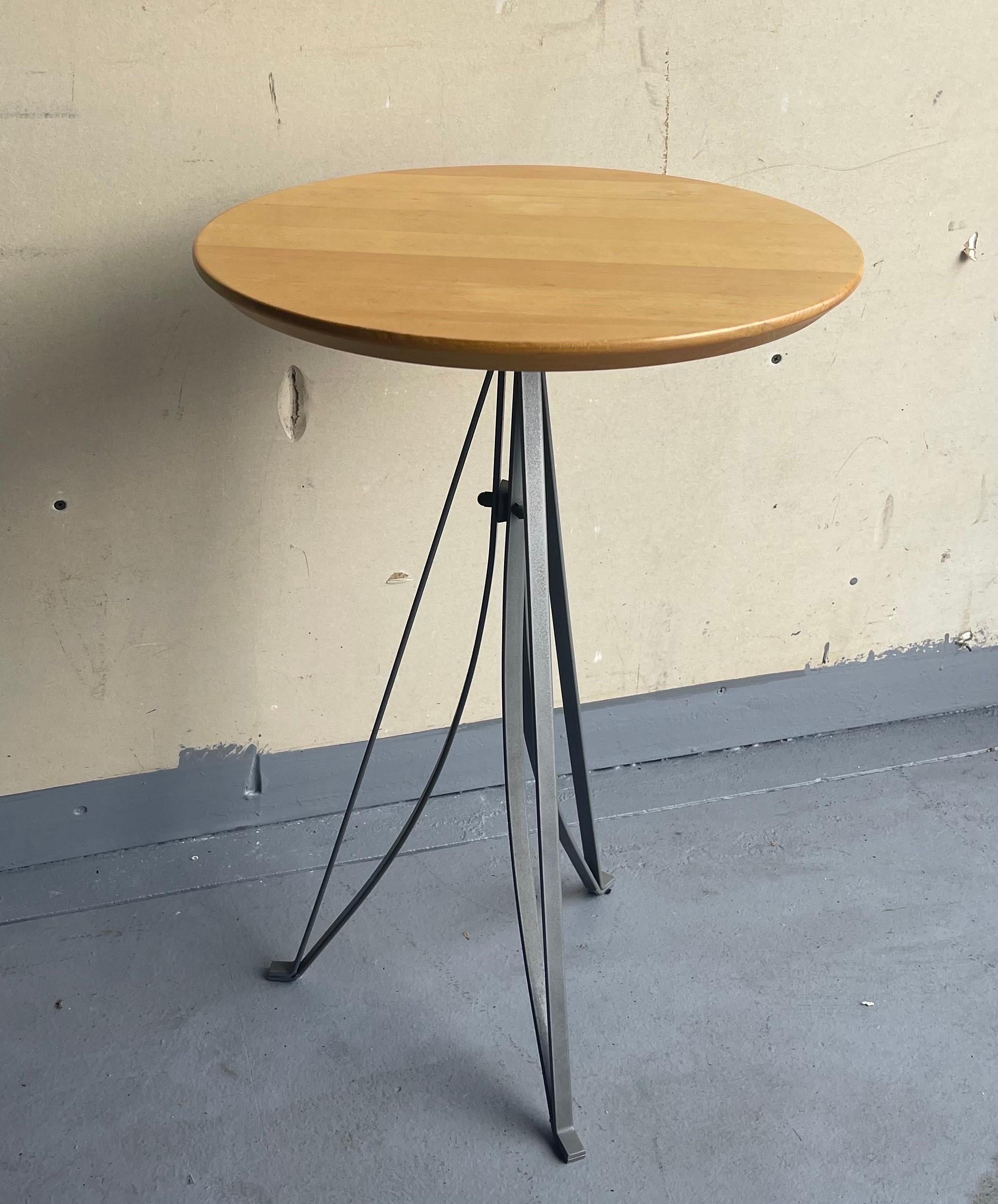 American Vintage Industrial Side Table For Sale