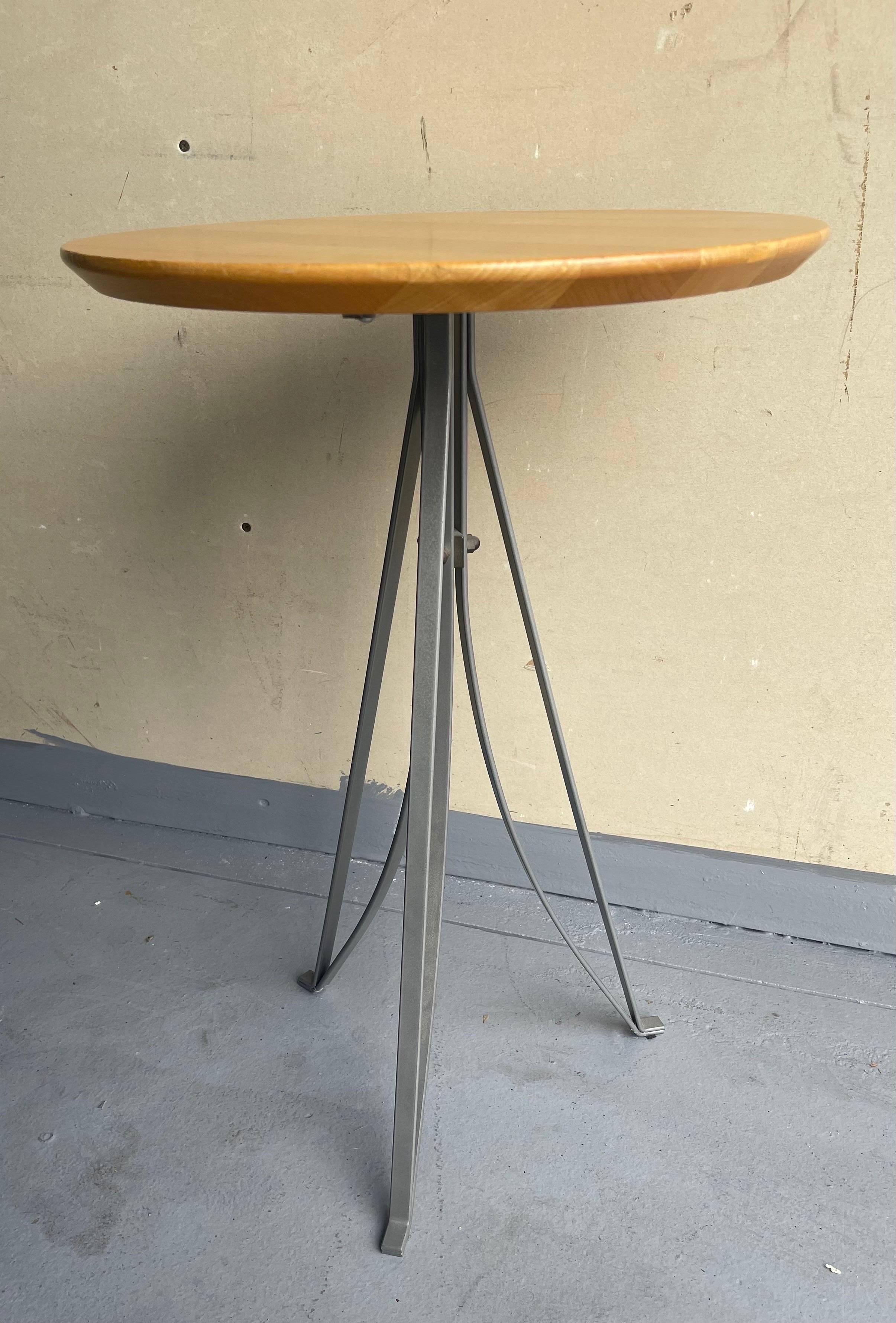 Vintage Industrial Side Table In Good Condition For Sale In San Diego, CA