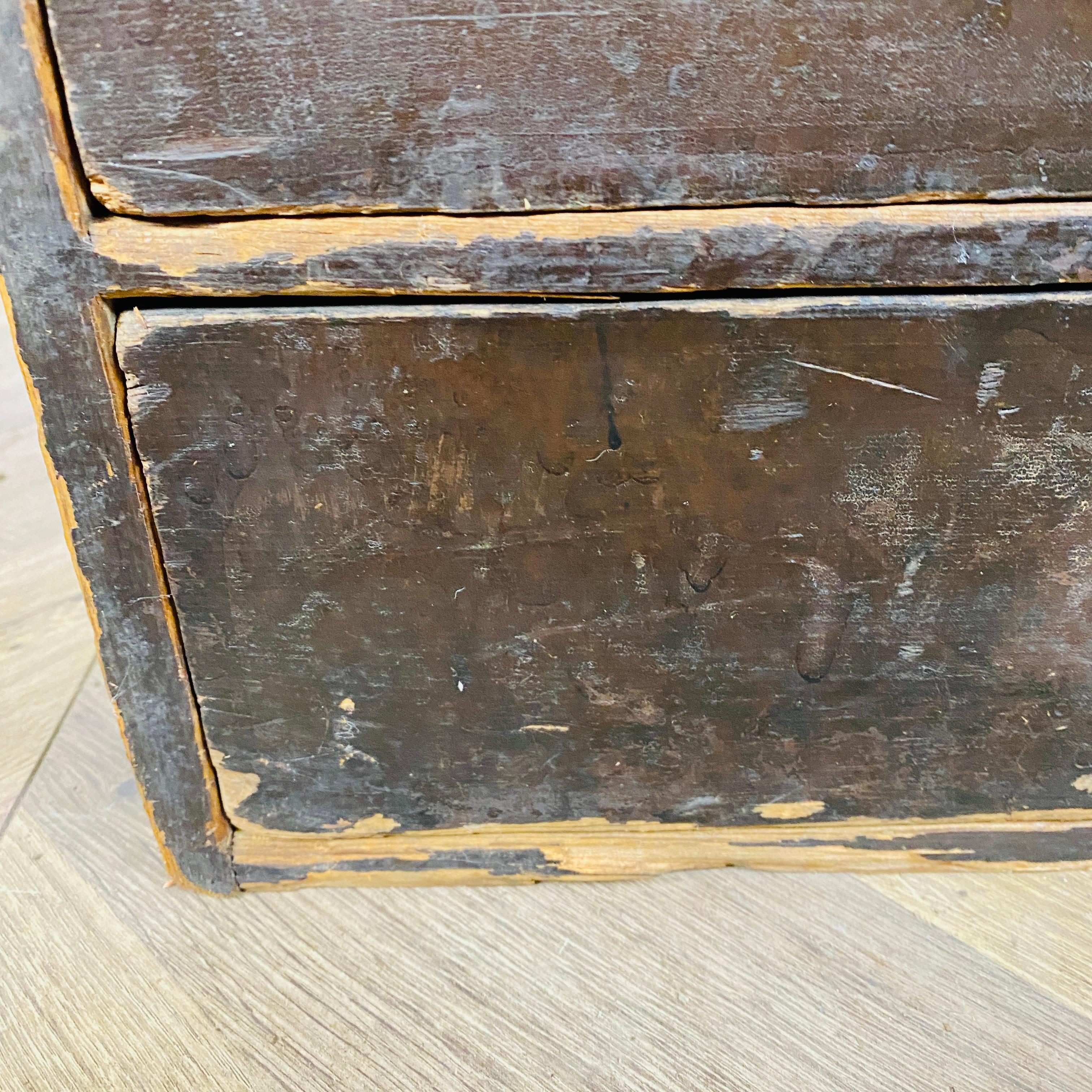 Vintage Industrial Small Pine Drawers, 1920s For Sale 7