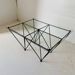 Tavolino da salotto industriale vintage, Italia, anni '70