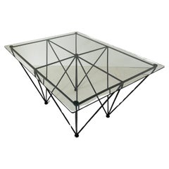 Vintage Industrial Sofa Coffee Table, Italy 1970s