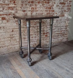 Vintage Industrial Steel Bar Cart by Nolan Corp. Rome, NY