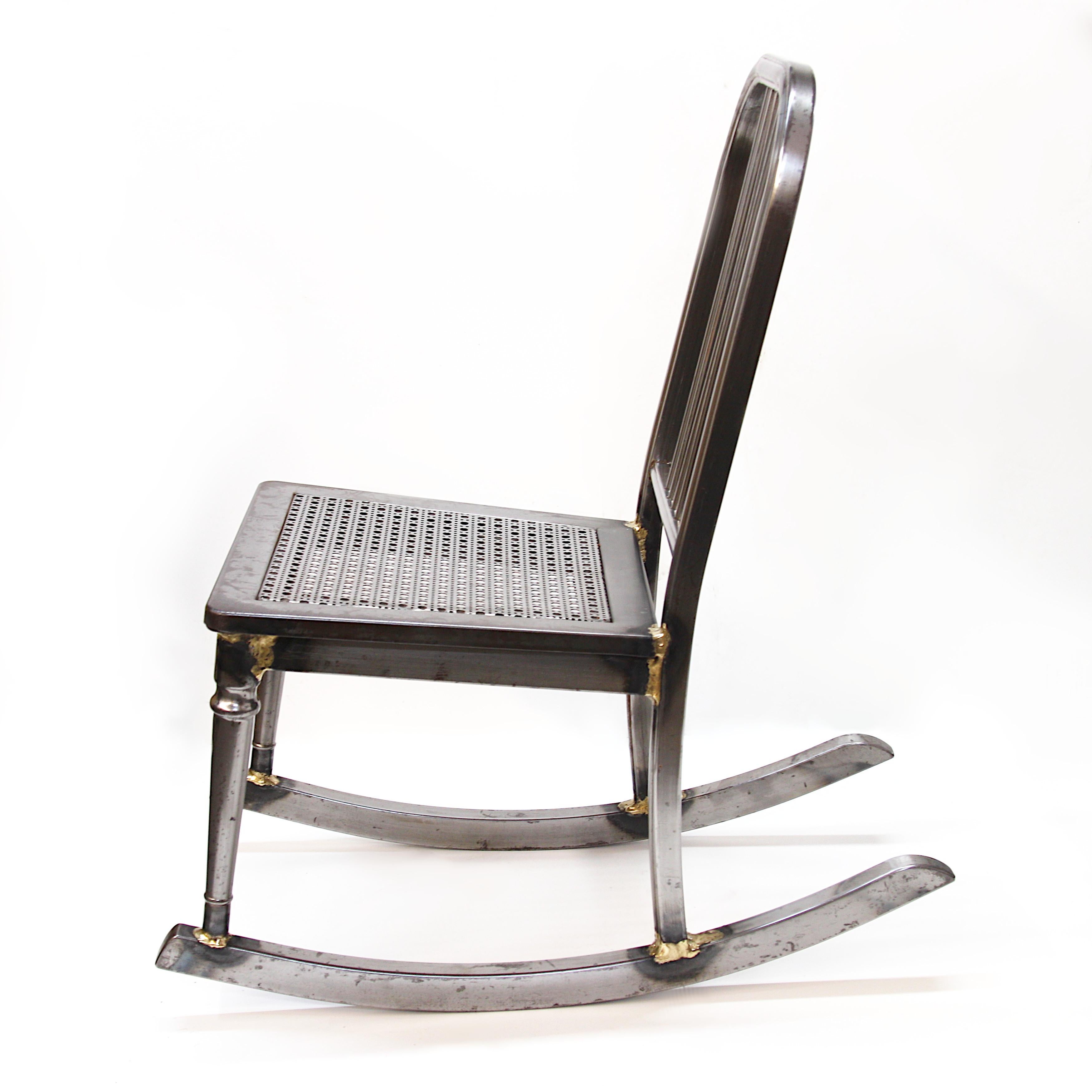 steel rocking chair