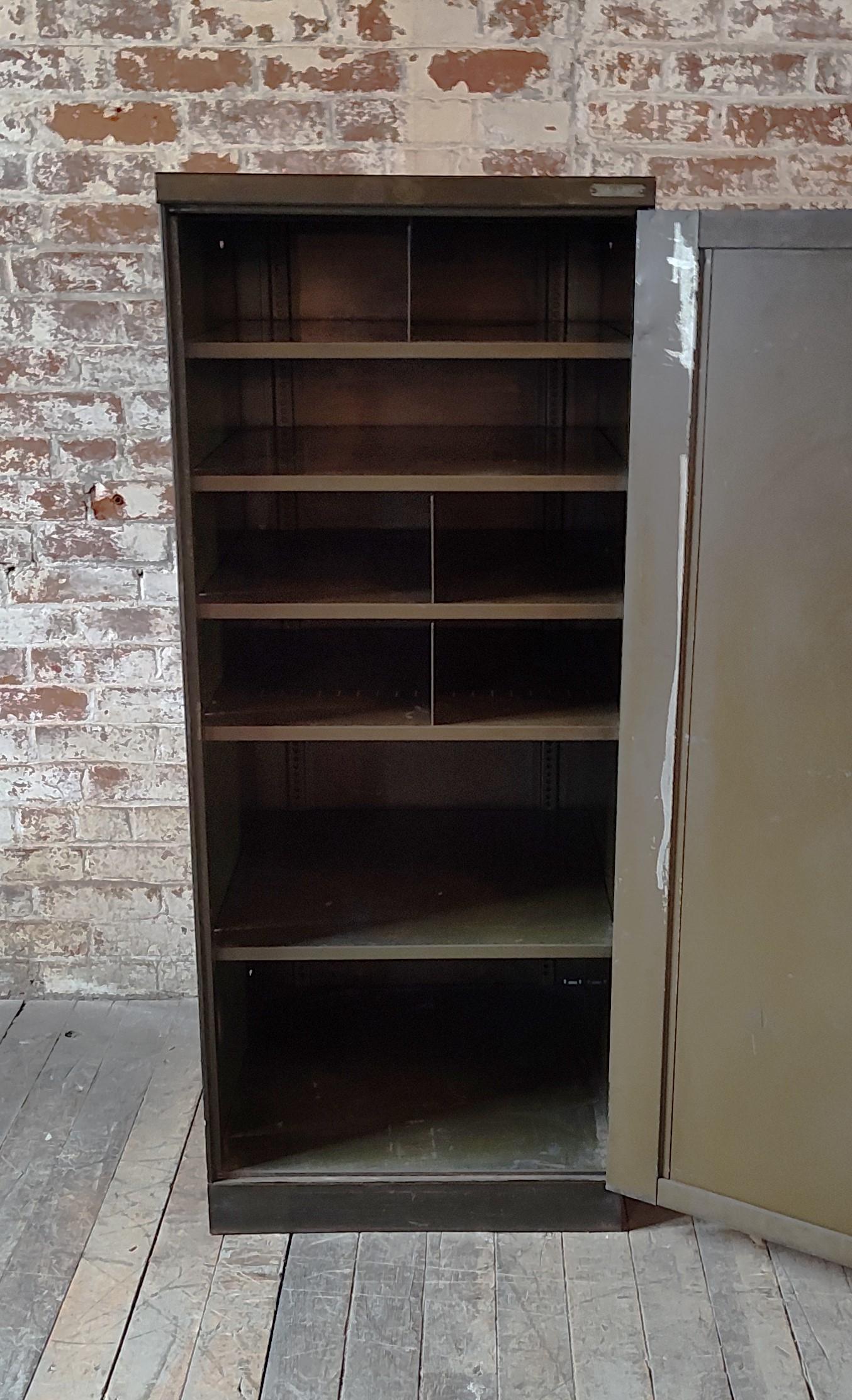 Vintage Industrial Steel Cabinet 2