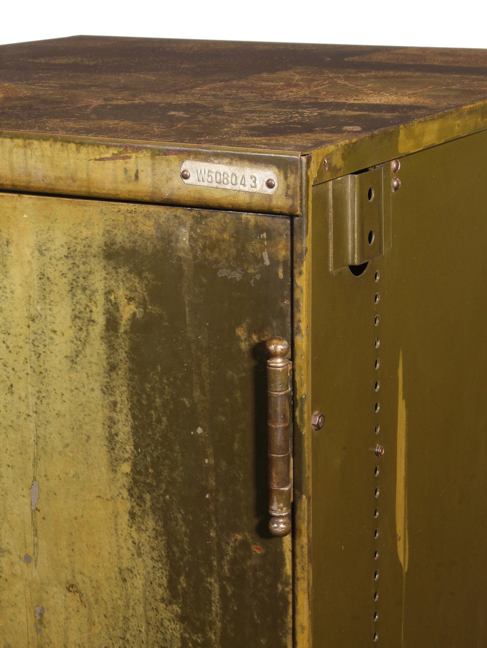 Vintage Industrial Steel Cabinet 1