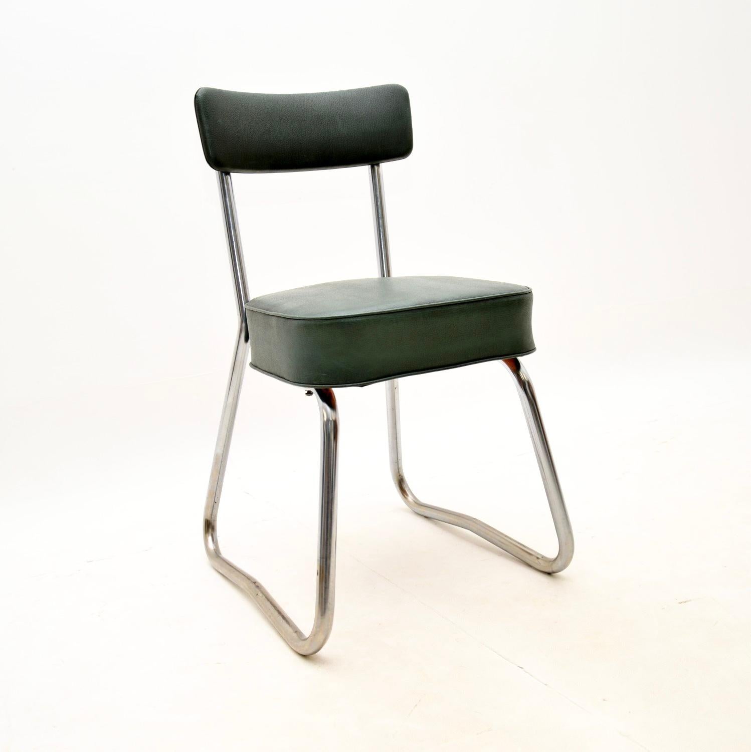 Vintage Industrial Steel Desk and Chair 7