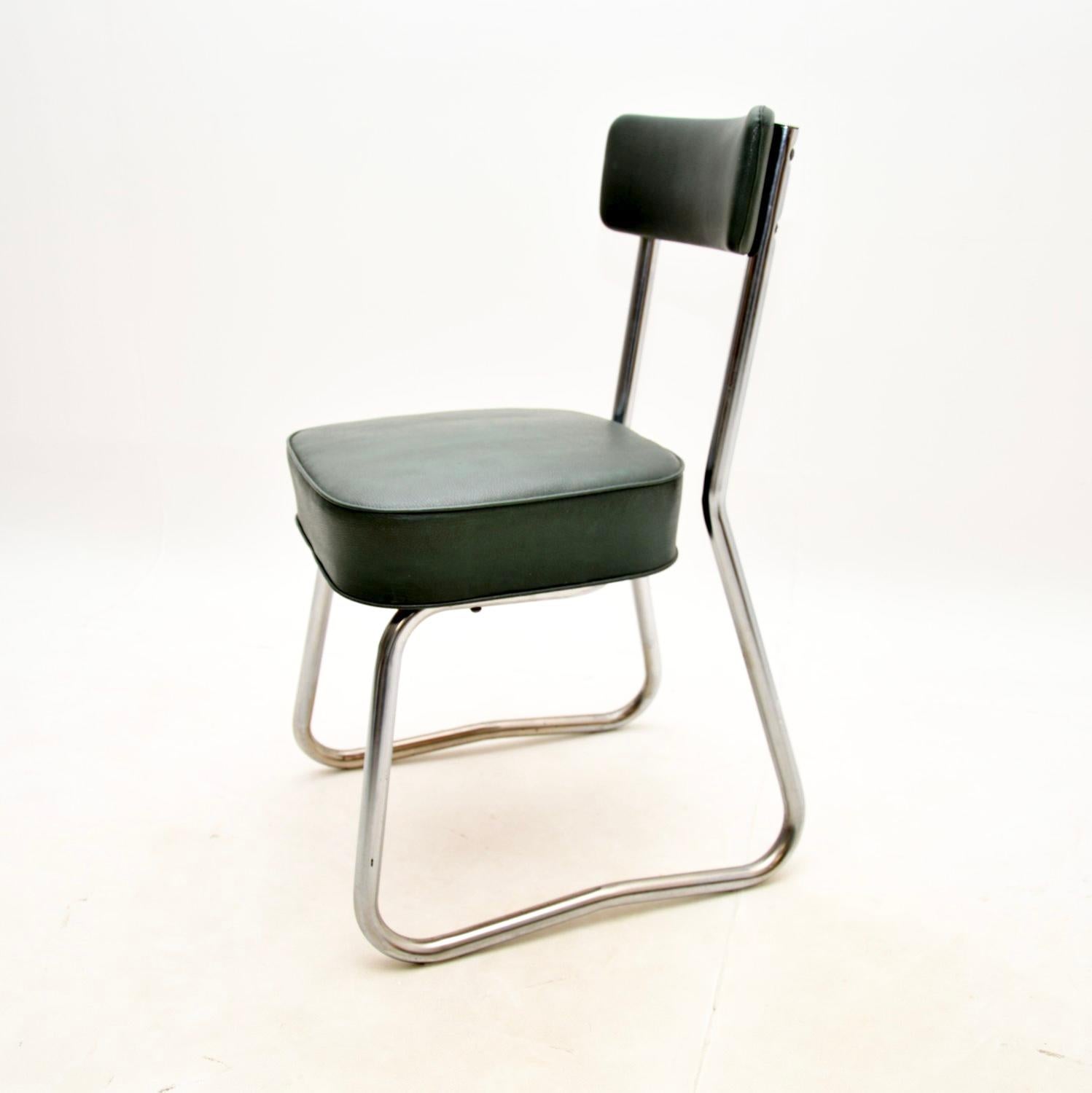 Vintage Industrial Steel Desk and Chair 7
