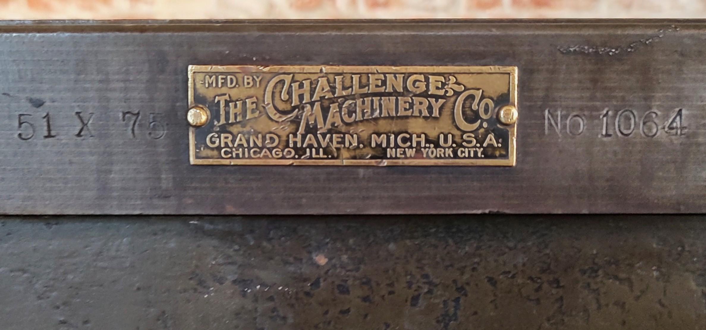 Table / îlot vintage industriel en acier imposant en vente 7