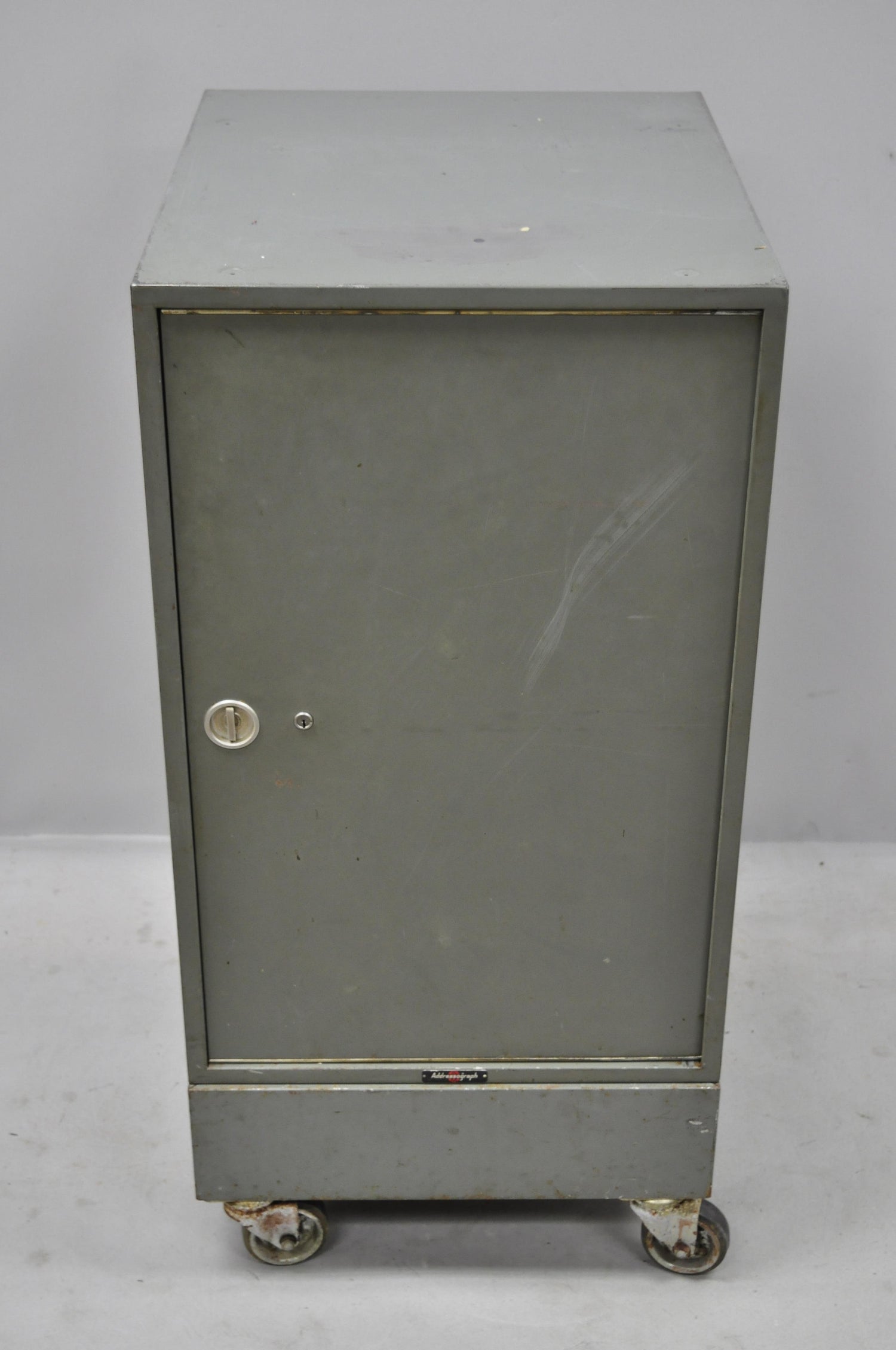 Vintage Industrial Steel Metal 30 Drawer Catalogue File Cabinet By
