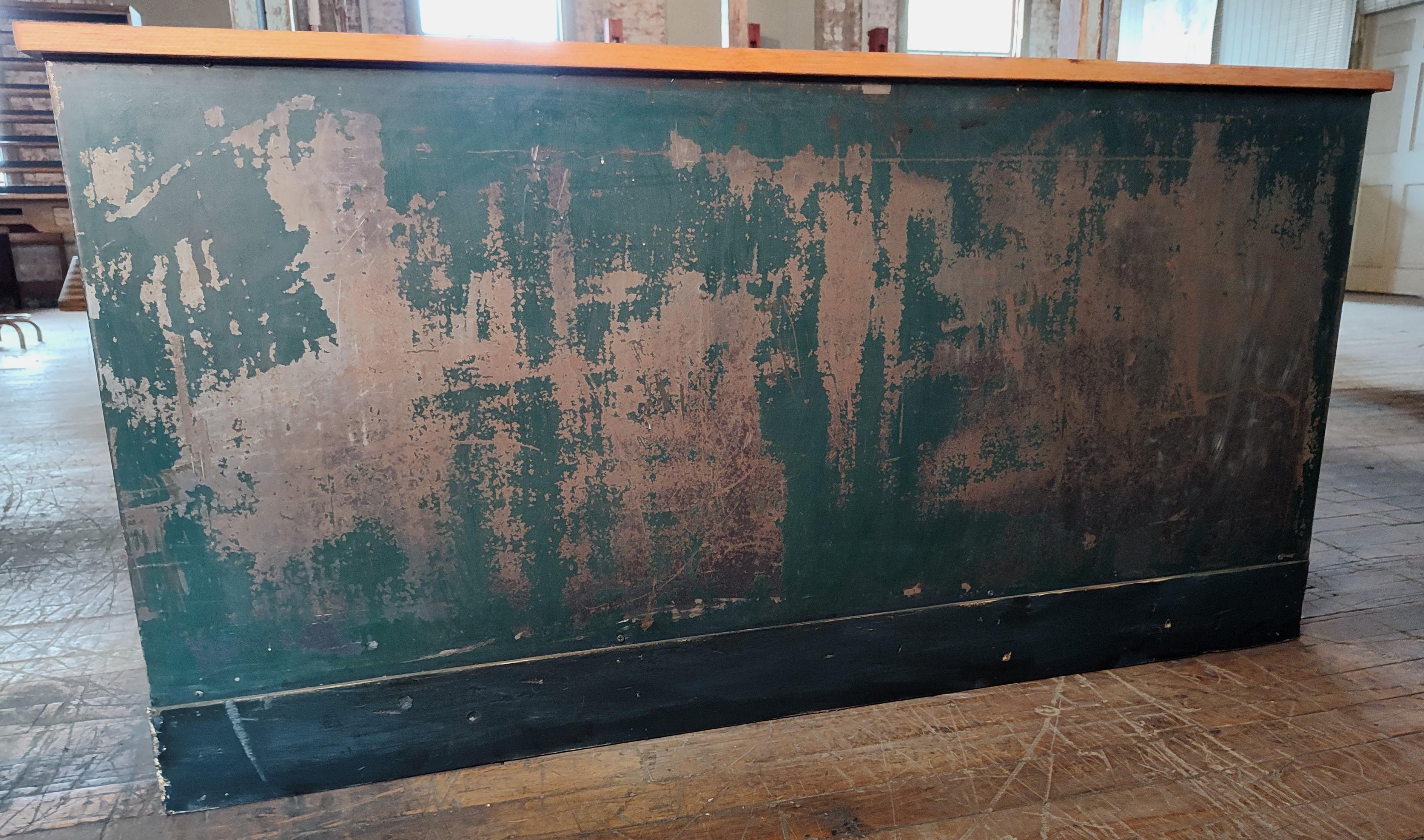 Vintage Industrial Steel & Pine Multi-Drawer Cabinet 6