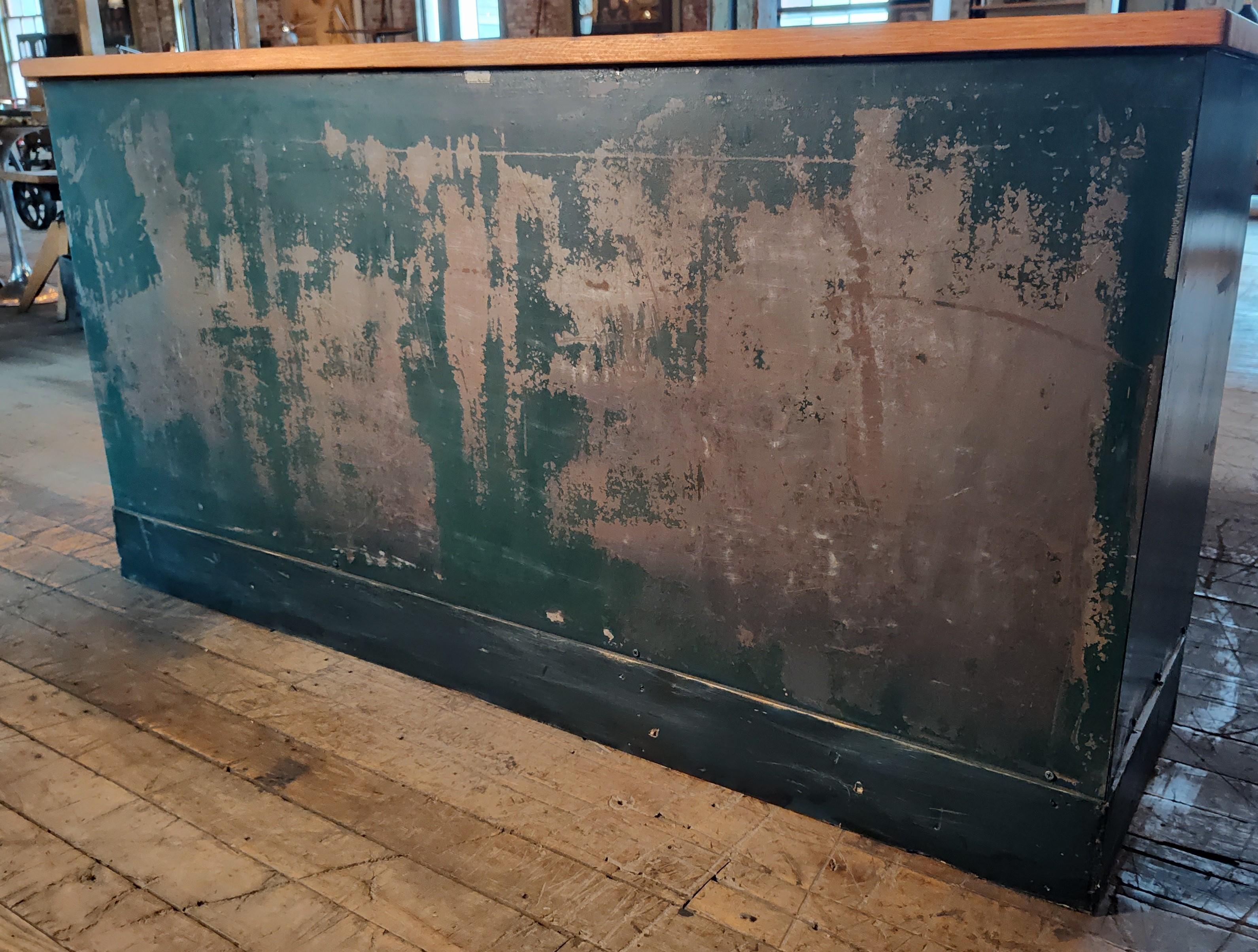 Vintage Industrial Steel & Pine Multi-Drawer Cabinet 7
