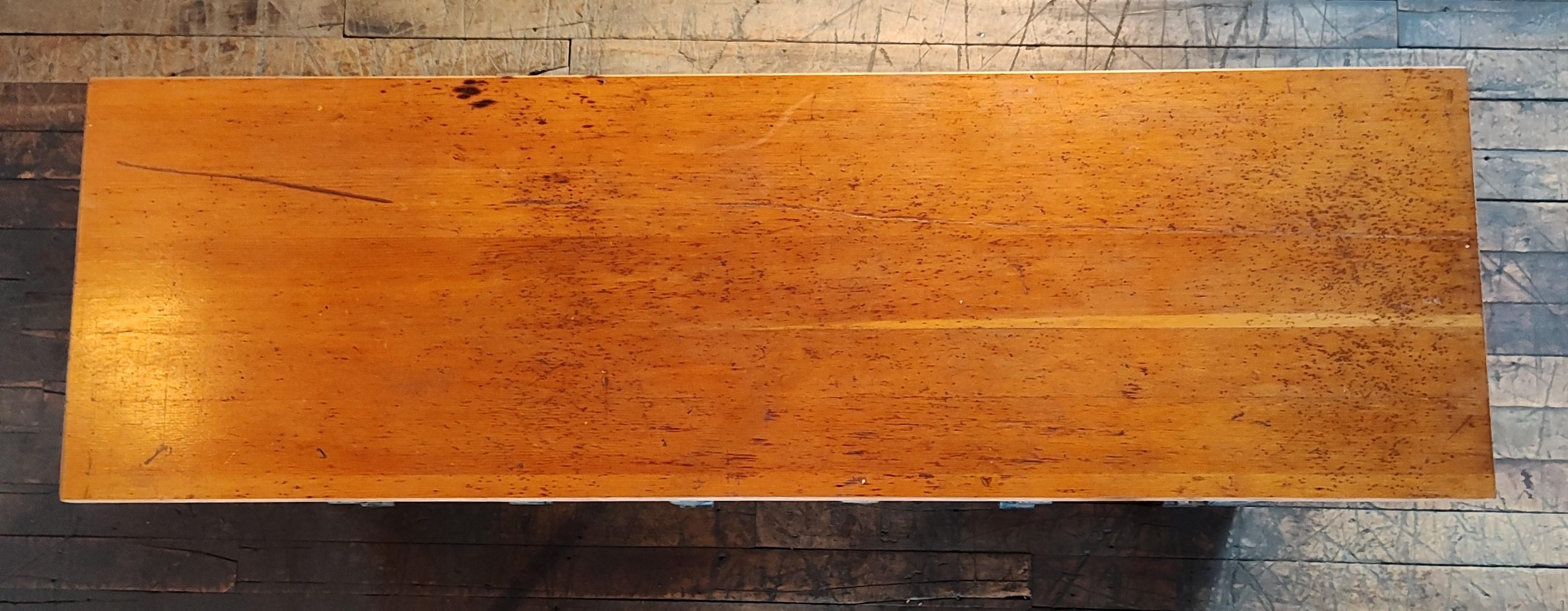 Vintage Industrial Steel & Pine Multi-Drawer Cabinet 8