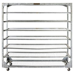 Vintage Industrial Steel Shelving Unit