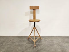 Vintage Industrial Stool, 1950s