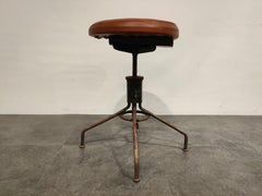 Vintage Industrial Stool, 1950s
