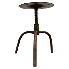 Tabouret industriel vintage, années 1950