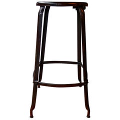 Vintage Industrial Stool from Nicolle, France, circa 1940-1949