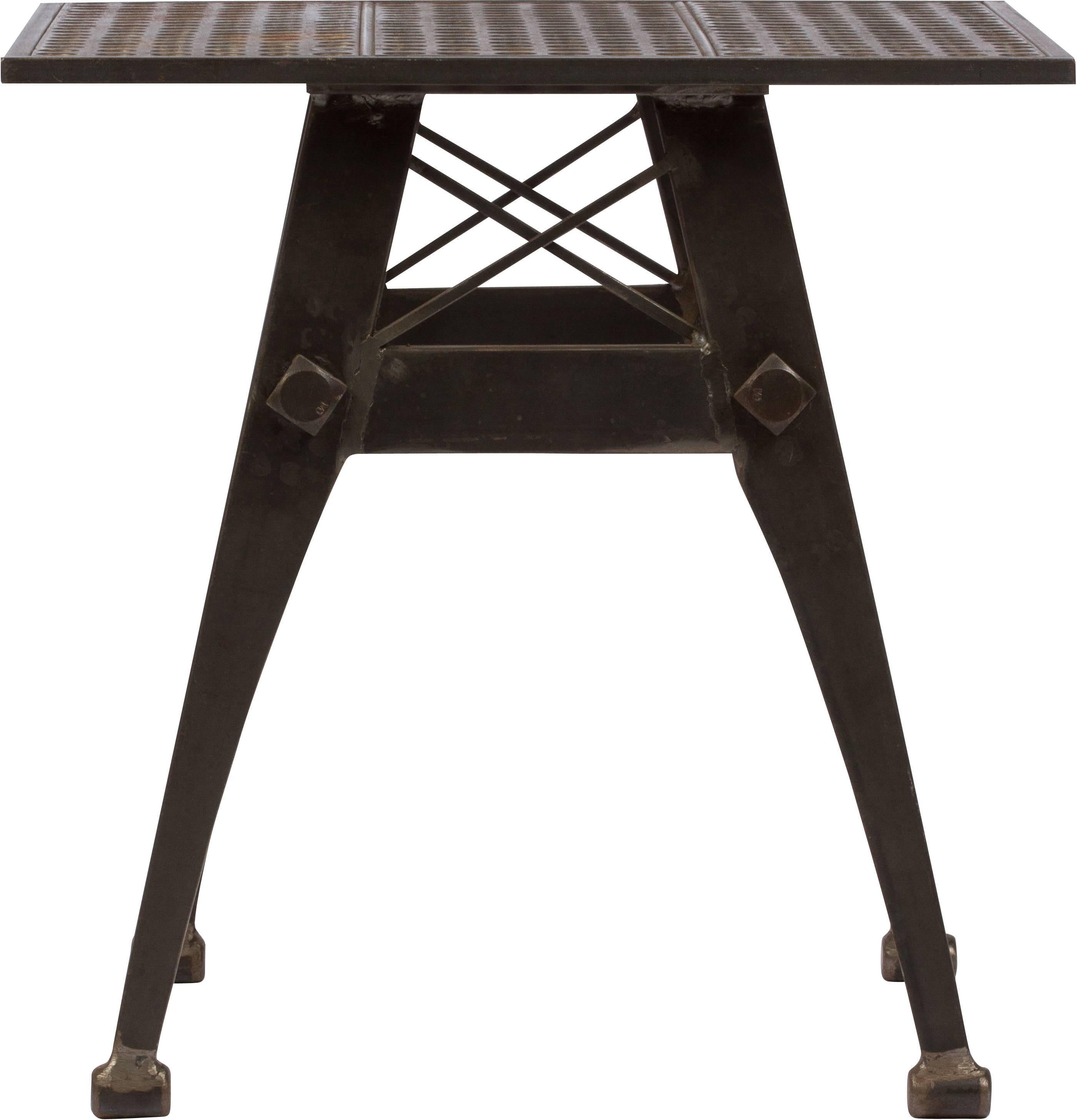 vintage industrial side table