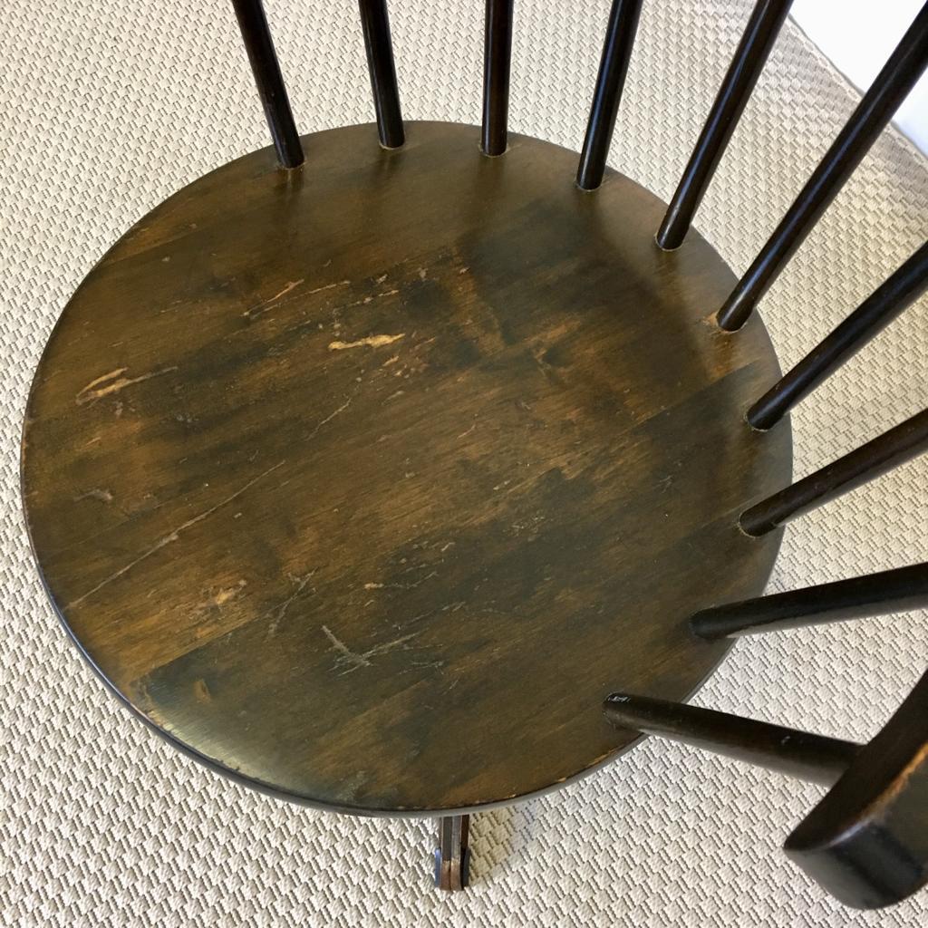 Vintage Industrial Swedish Wood and Metal “E10” Chair from Nesto In Good Condition For Sale In Riga, Latvia