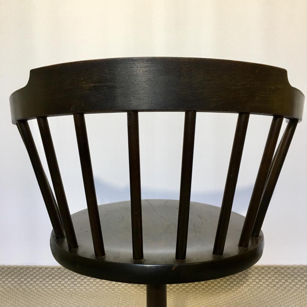 Vintage Industrial Swedish Wood and Metal “E10” Chair from Nesto For Sale 1