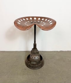 Sedia girevole industriale vintage, anni '50