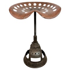 Sedia girevole industriale vintage, anni '50