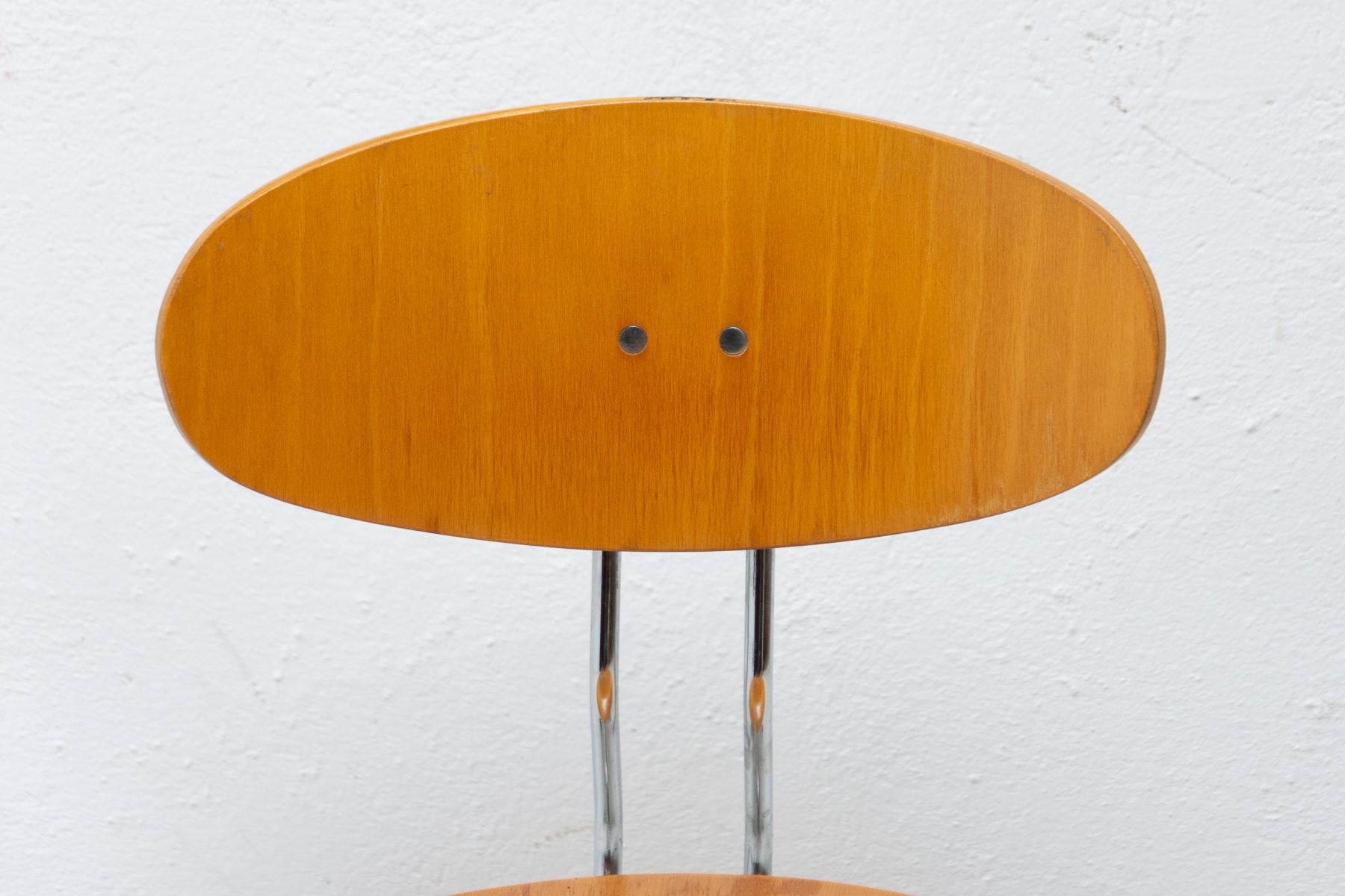 Vintage Industrial Swivel Work Desk Chair by Kovona, 1950's 12