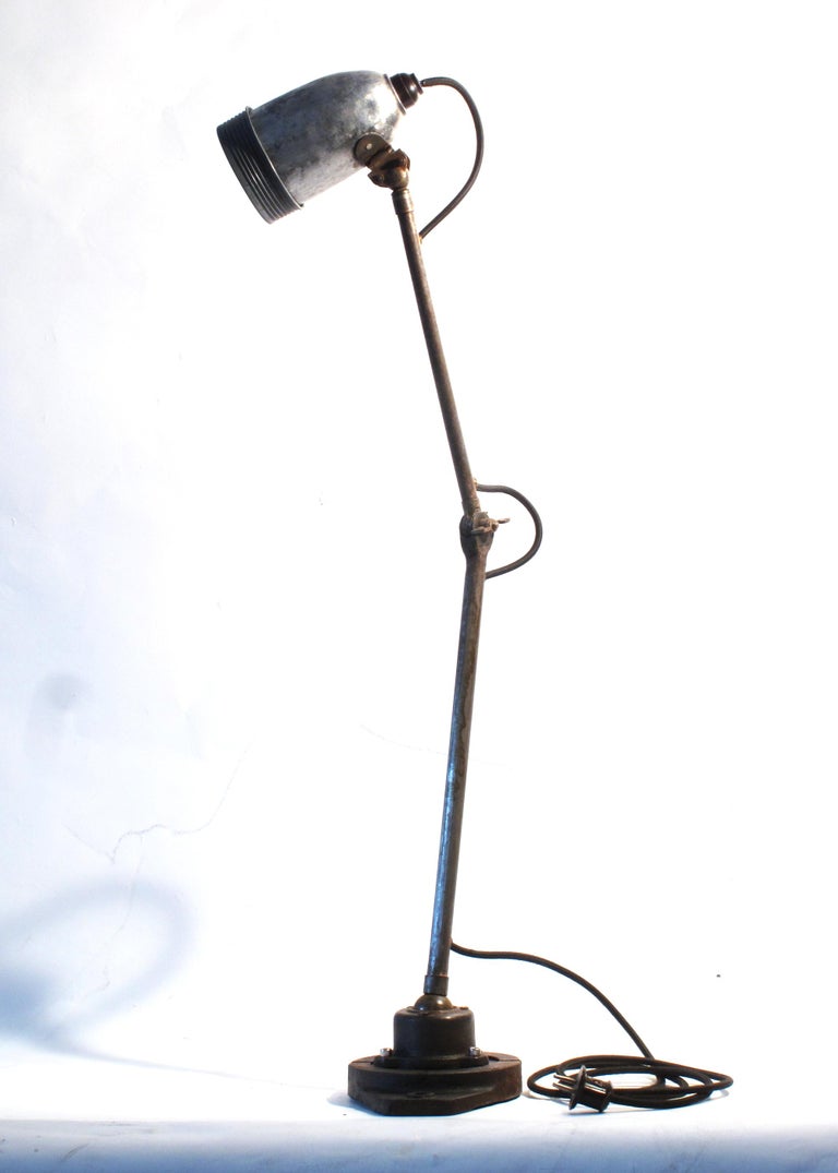 Vintage Industrial Table Lamp For Sale at 1stDibs