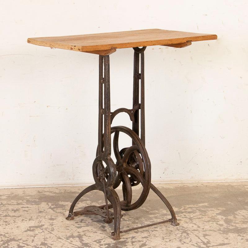 tall industrial table