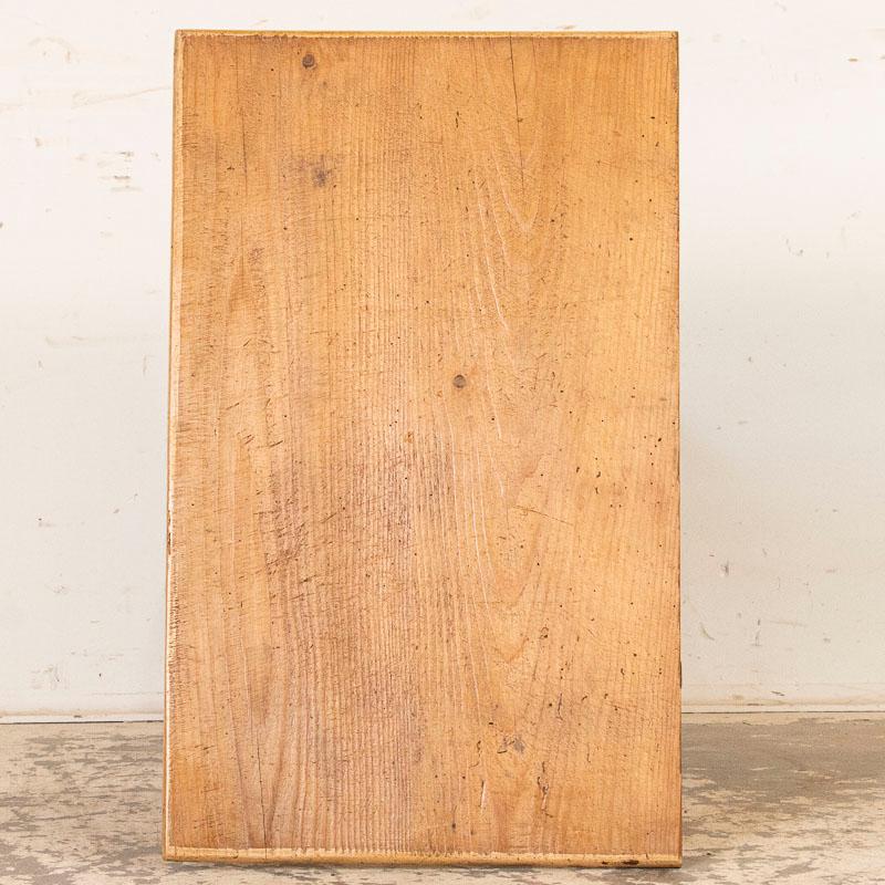 Vintage Industrial Tall Side Table with Cast Iron Gear Base 2