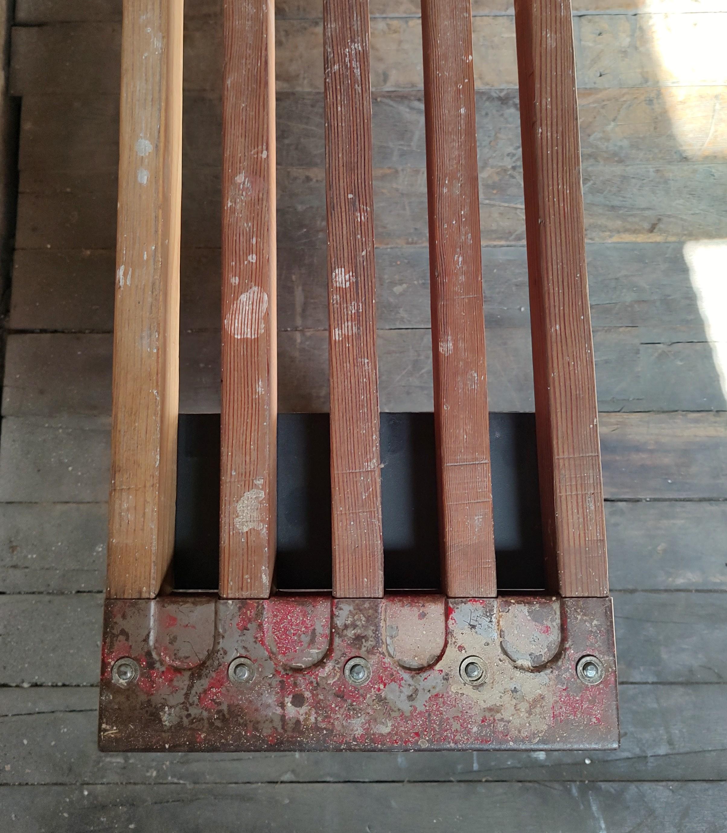 Vintage Industrial Telescoping Scaffold Bench For Sale 5