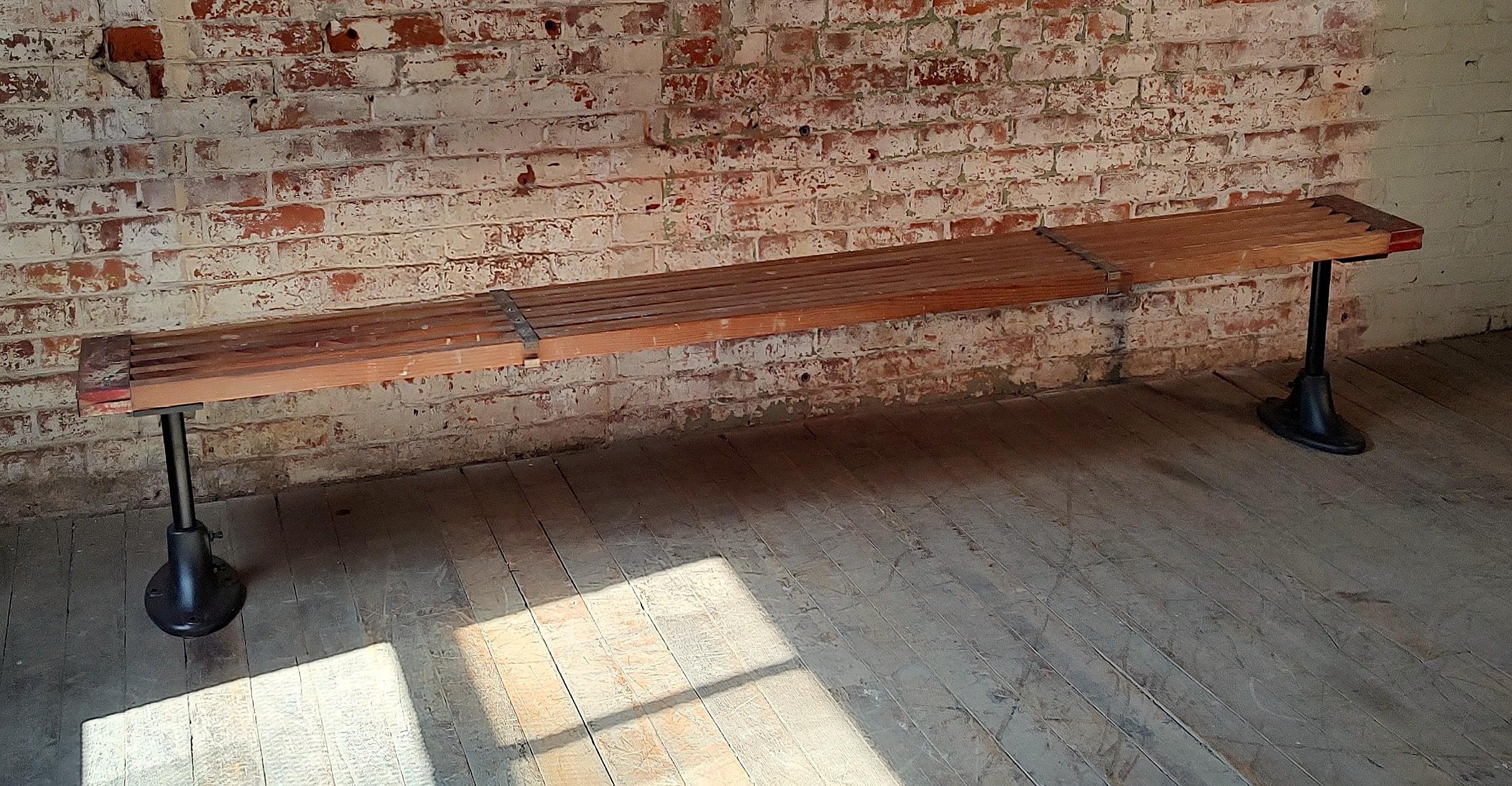 Vintage Industrial Telescoping Scaffold Bench For Sale 1