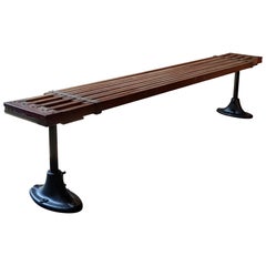 Vintage Industrial Telescoping Scaffold Bench